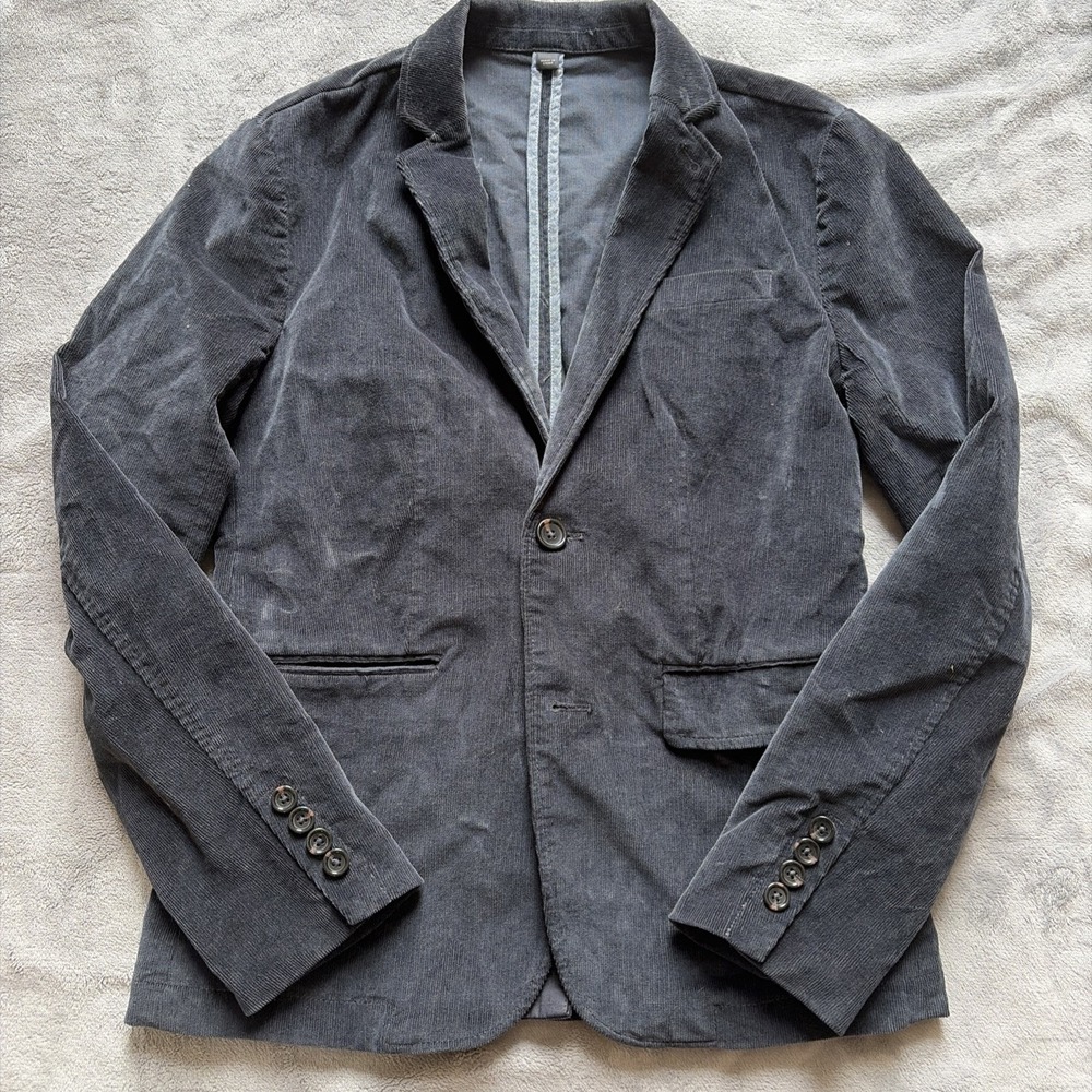 J Crew Crewcuts Ludlow Blazer Boy's 14 Jacket Sports Coat Black Corduroy Preppy